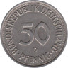  ФРГ. 50 пфеннигов 1975 год. (D) 