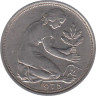  ФРГ. 50 пфеннигов 1975 год. (D) 