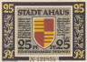  Бона. Германия. Ахаус 25 пфеннигов 1921 год. Нотгельд. (XF) 