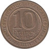  Франция. 10 франков 1987 год. Тысячелетие династии Капетингов. 