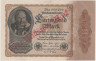  Бона. Германия (Веймарская республика) 1 миллиард (1.000.000.000) марок 1923 год. Надпечатка на 1000 марок 1922 года. P-113 (VF) 
