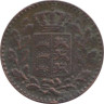  Вюртемберг. 1/2 крейцера 1869 год. 