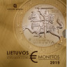  Литва. Официальный годовой набор монет евро 2015 год. 8 монет в банковской упаковке (BU) 