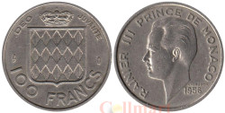 Монако. 100 франков 1956 год. Князь Ренье III.