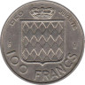  Монако. 100 франков 1956 год. Князь Ренье III. 