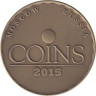  Жетон 2015 год. Coins 2015— VI Международная нумизматическая выставка и конференция в Москве. 