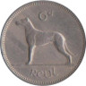  Ирландия. 6 пенсов 1961 год. Ирландский волкодав. 