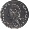  Французская Полинезия. 10 франков 2009 год. Божество Тики. 