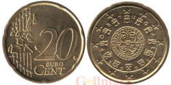 Португалия. 20 евроцентов 2003 год. Королевская печать первого короля Португалии Афонсу I образца 1142 года.