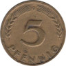  ФРГ. 5 пфеннигов 1949 год. (G) 