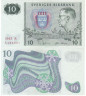  Бона. Швеция 10 крон 1963 год. Король Густав VI Адольф. (XF+) 