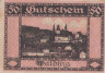  Бона. Австрия. Вальдинг 50 геллеров 1920 год. Нотгельд. (XF) 