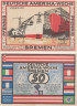  Бона. Германия. Бремен 50 пфеннигов 1923 год. Неделя Немецкой Америки в Бремене - Вегезак (серия A). Нотгельд. (XF) 