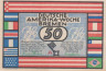  Бона. Германия. Бремен 50 пфеннигов 1923 год. Неделя Немецкой Америки в Бремене - Вегезак (серия A). Нотгельд. (XF) 