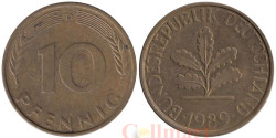 ФРГ. 10 пфеннигов 1989 год. (D)