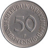  ФРГ. 50 пфеннигов 1975 год. (F) 