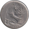  ФРГ. 50 пфеннигов 1975 год. (F) 