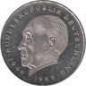 Германия (ФРГ). 2 марки 1984 год. Конрад Аденауэр, 20 лет Федеративной Республике (1949-1969). (J) 