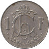  Люксембург. 1 франк 1960 год. Рабочий-пудлинговщик. 