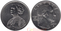 США. 25 центов 2023 год. 9-я монета. Американские женщины - Джовита Идар. (P)
