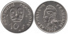  Французская Полинезия. 10 франков 1973 год. Божество Тики. 