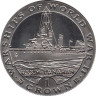 Гибралтар. 1 крона 1993 год. Боевые корабли Второй мировой войны - Эскадренный миноносец U.S.S. McLanahan. 
