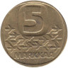  Финляндия. 5 марок 1983 год. Ледокол Урхо. (N) 