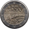  Франция. 2 евро 2014 год. 70 лет высадке в Нормандии (D-Day). 