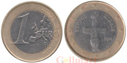 Кипр. 1 евро 2008 год. Помосский идол.