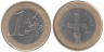  Кипр. 1 евро 2008 год. Помосский идол. 