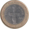  Кипр. 1 евро 2008 год. Помосский идол. 