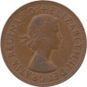  Великобритания. 1 пенни 1962 год. Сидящая Британия. 