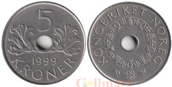 Норвегия. 5 крон 1999 год.