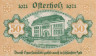  Бона. Германия. Остерхольц 50 пфеннигов 1921 год. Нотгельд желтый. (XF) 