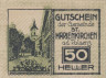  Бона. Австрия. Санкт-Мариенкирхен-ан-дер-Пользенц 50 геллеров 1920 год. Нотгельд. (XF) 