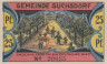  Бона. Германия. Зуксдорф 25 пфеннигов 1921 год (вариант 1). Нотгельд. (XF) 