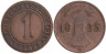  Веймарская республика. 1 рейхспфенниг 1935 год. (D) 