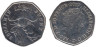  Великобритания. 50 пенсов 2017 год. 150 лет со дня рождения Беатрис Поттер, Бенджамин Банни. 