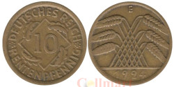 Веймарская республика. 10 рентенпфеннигов 1924 год. (E)