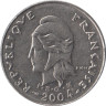  Французская Полинезия. 10 франков 2004 год. Божество Тики. 