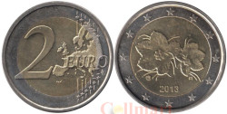 Финляндия. 2 евро 2013 год. Морошка.