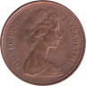  Великобритания. 1 новый пенни 1974 год. 