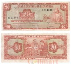 Бона. Никарагуа 20 кордоб 1972 год. Рафаэла Эррера. (VG)