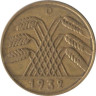  Веймарская республика. 10 рейхспфеннигов 1932 год. (D) 