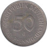  ФРГ. 50 пфеннигов 1986 год. (G) 