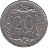  Польша. 20 грошей 2004 год. Герб. 