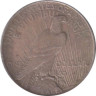  США. 1 доллар 1924 год. Мирный Доллар. (Без отметки монетного двора). 