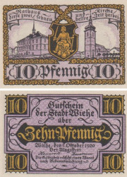Бона. Германия. Виэ 10 пфеннигов 1920 год. Нотгельд. (XF)