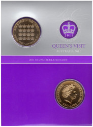 Австралия. 5 долларов 2011 год. Королевский визит.