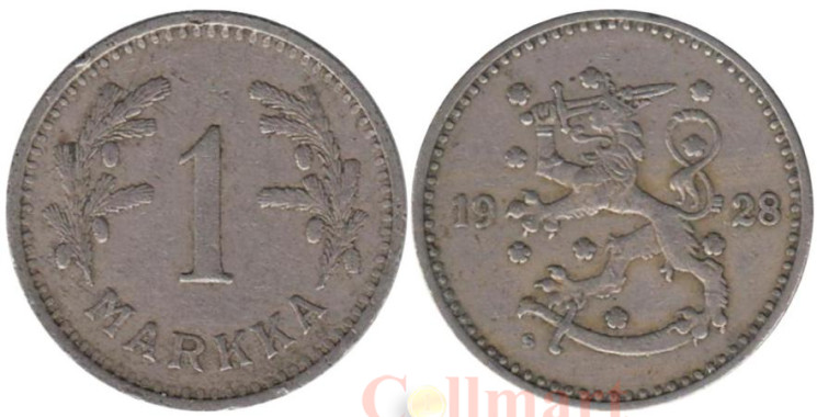  Финляндия. 1 марка 1928 год. 